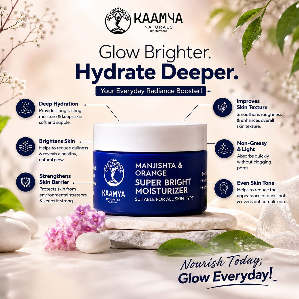 Kaamya Naturals Manjishta and Orange Moisturizer
