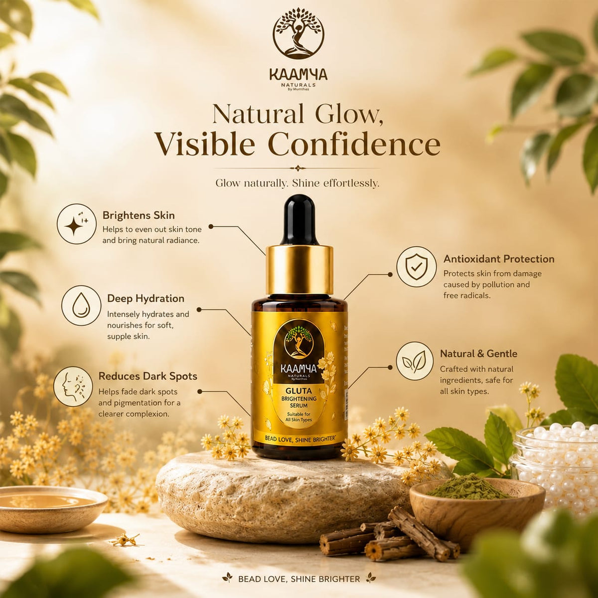 Kaamya Naturals Gluta Brightening Serum