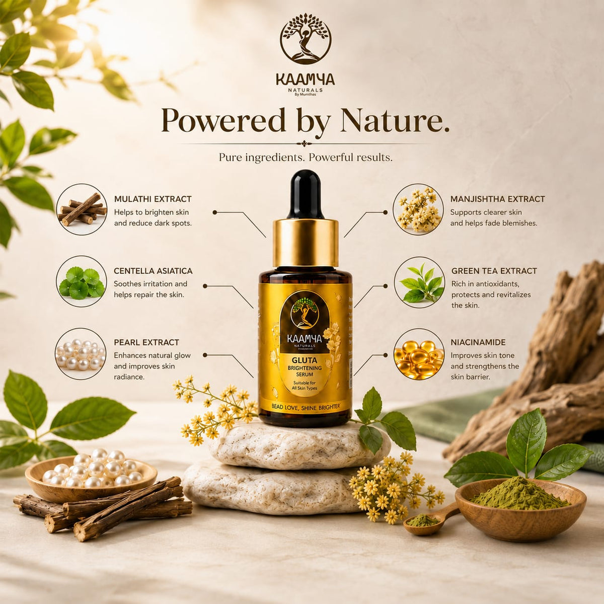 Kaamya Naturals Gluta Brightening Serum