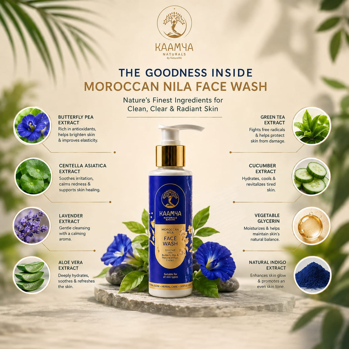 Kaamya Naturals Moroccan Nila Face Wash